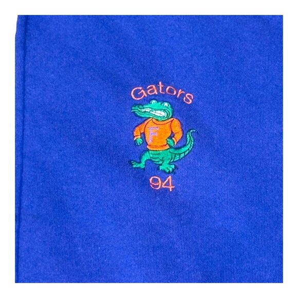 Vintage Gators 94 Blue Hoodie Large By Discus Athletic University of Florida FL - Picture 1 of 5